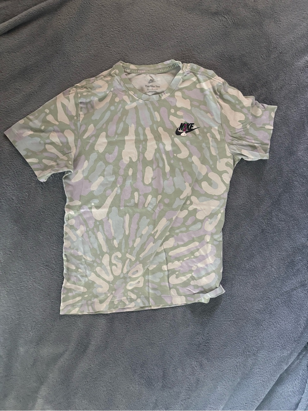 Nike Pastel Tie-Dye Tee in Mint & Lavender